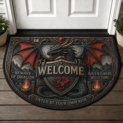 Rise From Ashes Phoenix Welcome Mat - Legendary Fire Bird Mythical Doormat - 5to9vibe
