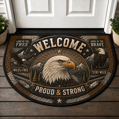 Elk Welcome Mat - Wild and Free Mountain Forest Rustic Doormat - 5to9vibe