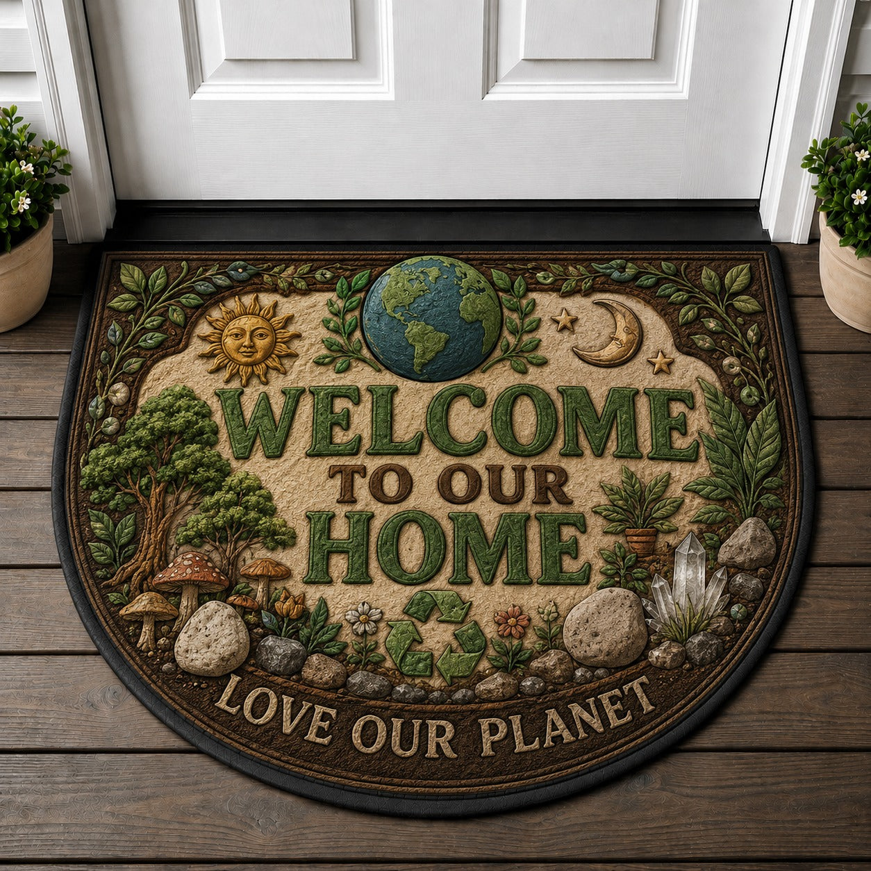 Welcome To Our Retro Motel Doormat - Retro Motel Vintage Classic Car Route 66 Welcome Mat - 5to9vibe