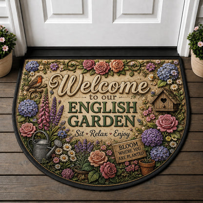 Bienvenidos Welcome Doormat - Mexican Talavera Colorful Floral Tile Welcome Mat - 5to9vibe