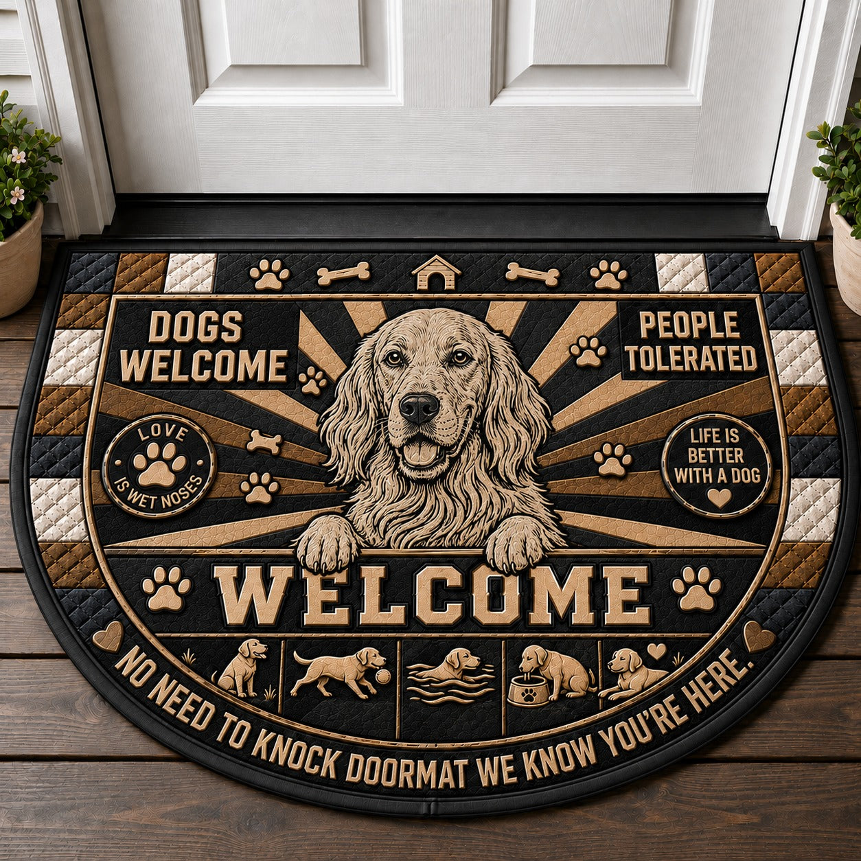 Alaskan Malamute Welcome Mat – Friendly Loyal Dog Breed Doormat - 5to9vibe