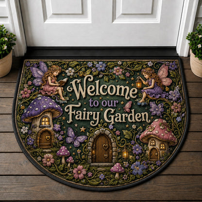 Bienvenue À Notre Maison Doormat - Parisian Apartment Eiffel Tower Vintage Welcome Mat - 5to9vibe