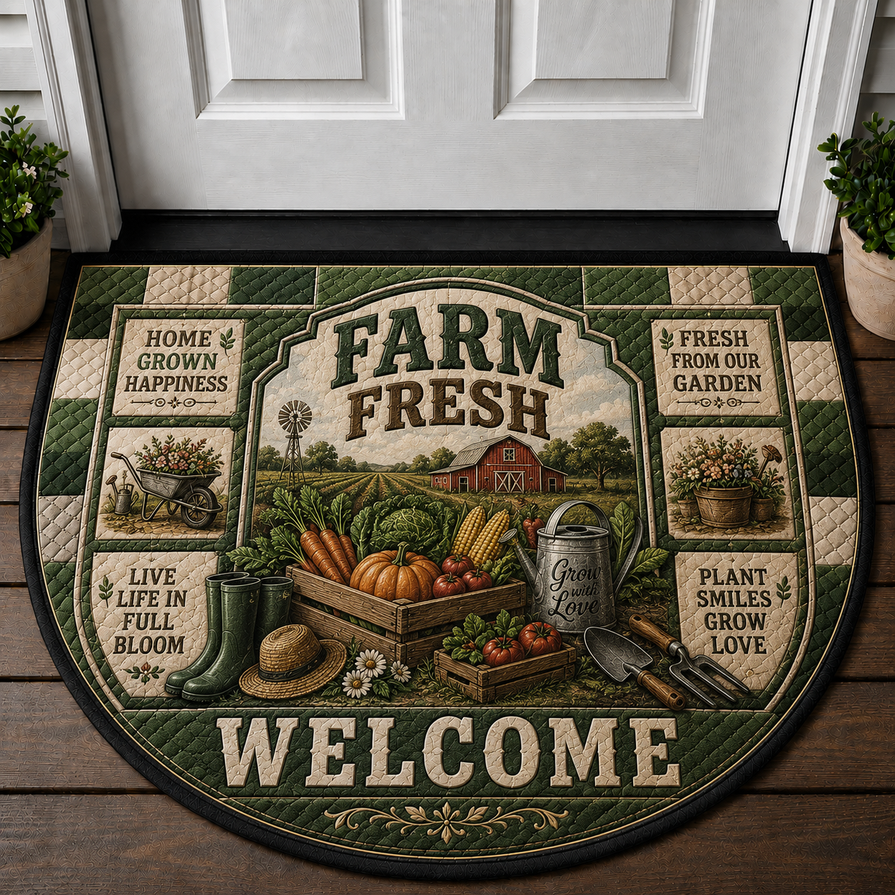 Life Succs Without Plants Doormat - Succulent Botanical Welcome Mat - 5to9vibe
