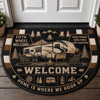 Life Is Better At The Lake Doormat - RV Camper & Tent Outdoor Welcome Mat - 5to9vibe