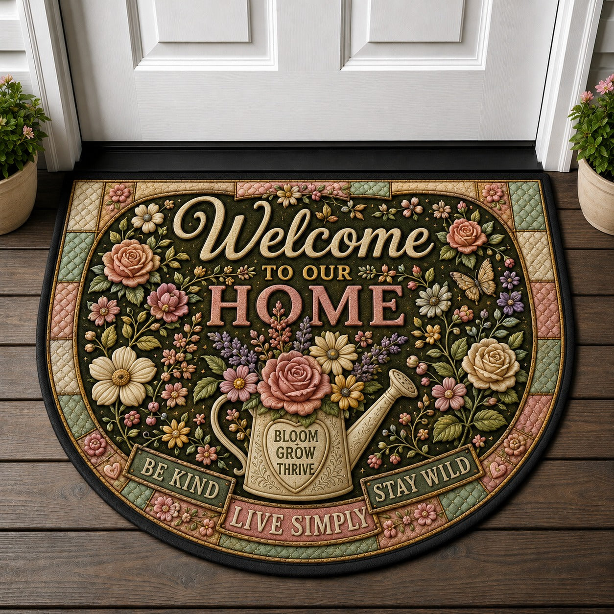 Welcome To Our Little Universe Doormat - Celestial Decor Sun And Moon Welcome Mat - 5to9vibe