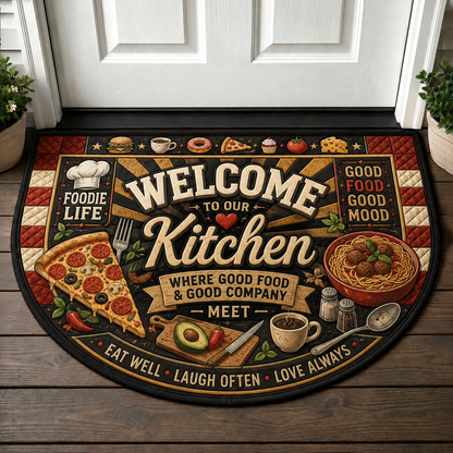 But First Coffee Welcome Mat - Espresso Bean Coffee Bar Doormat - 5to9vibe