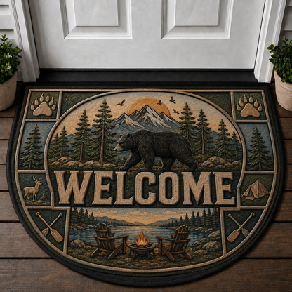 Lake House Welcome Mat - Relaxing Lakeside Nature Outdoor Doormat - 5to9vibe