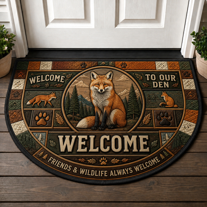 Bear Welcome Mat – Rustic Wilderness Nature Outdoor Doormat - 5to9vibe