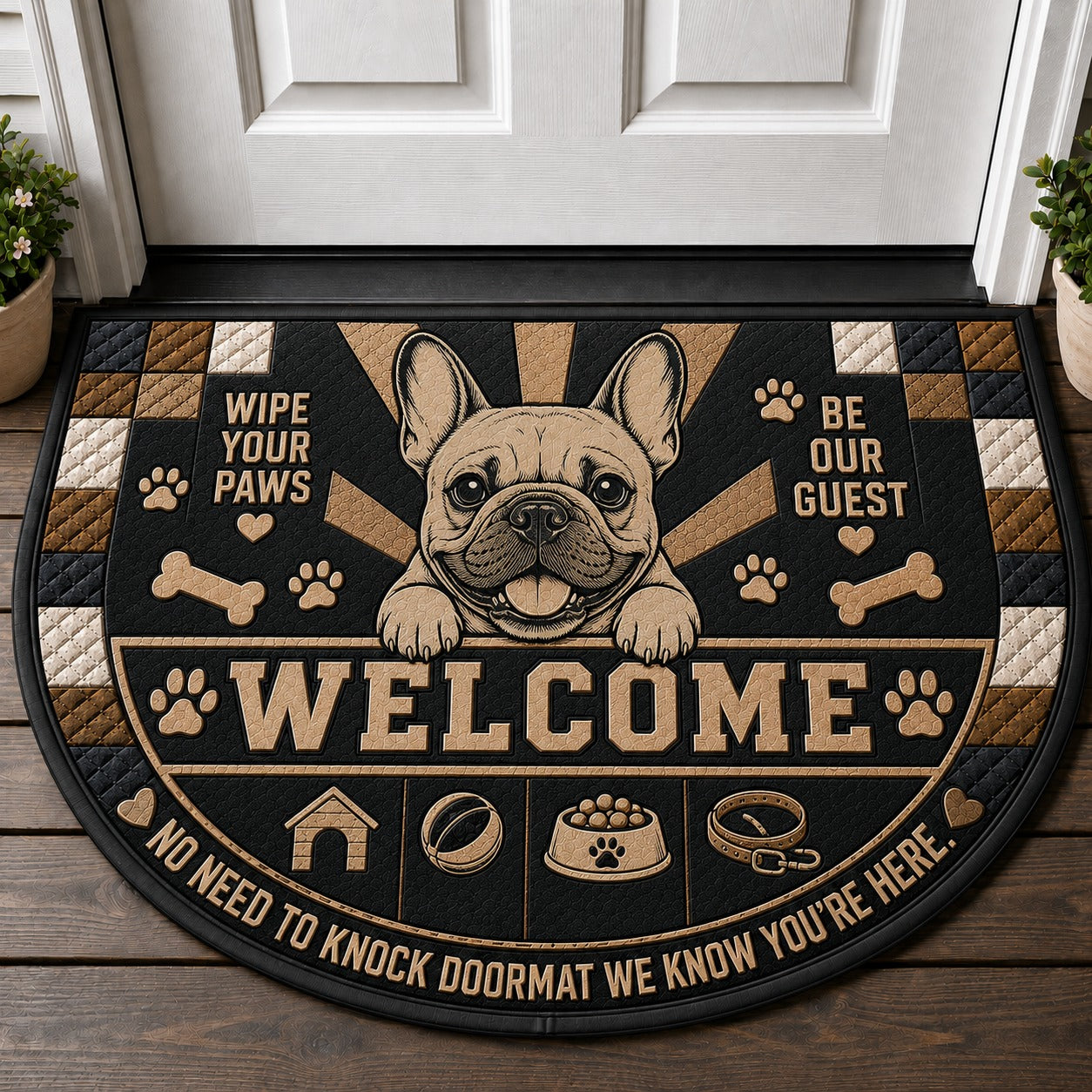 Jack Russell Terrier Welcome Mat – "No Need To Knock" Dog Lover Doormat - 5to9vibe