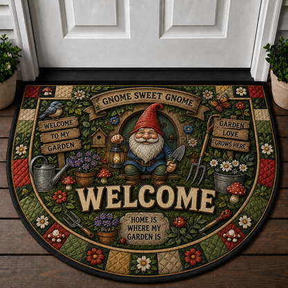 Farm Fresh Locally Grown Welcome Mat - Support Local Farmers Red Truck Doormat - 5to9vibe