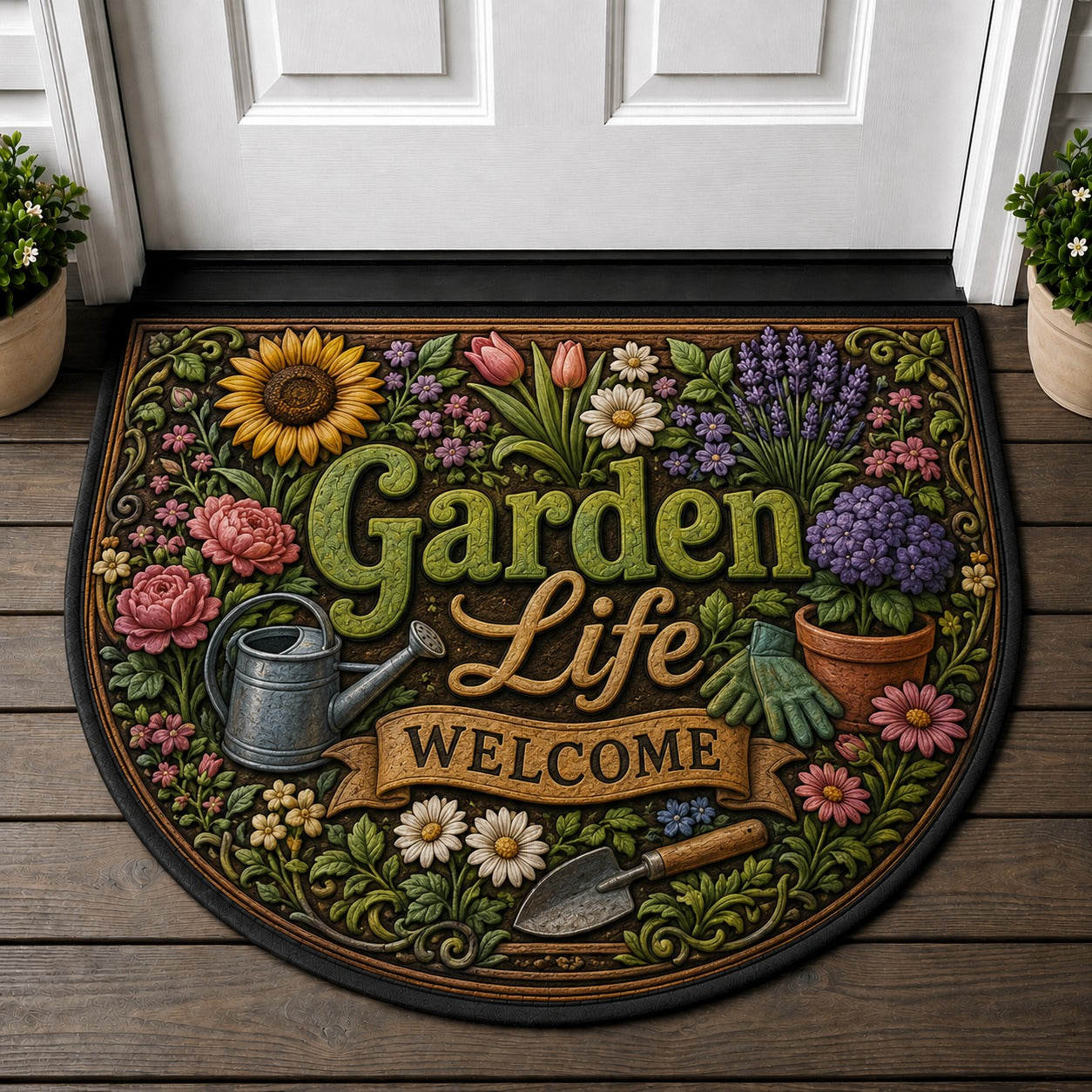 Benvenuti A Casa Nostra Doormat - Italian Villa Vineyard Wine Welcome Mat - 5to9vibe