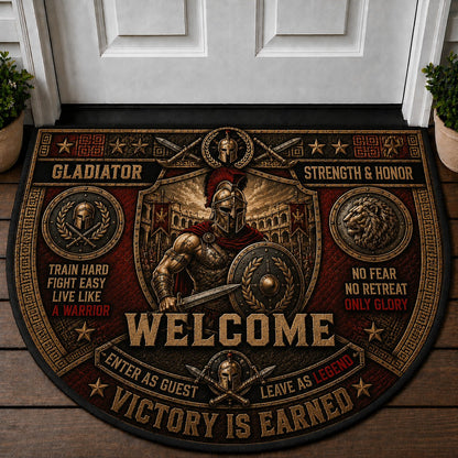 Highlander Welcome Mat – "Loyalty & Legacy" Scottish Warrior Outdoor Doormat - 5to9vibe