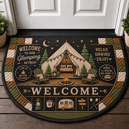 Weekend Campers Welcome Doormat - Home Is Where We Park It Camper Mat - 5to9vibe