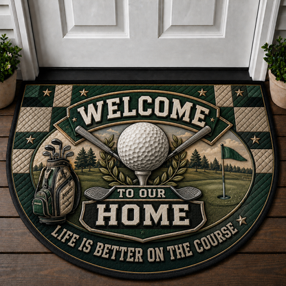 Softball Welcome Mat - Teamwork Softball Player Outdoor Doormat - 5to9vibe