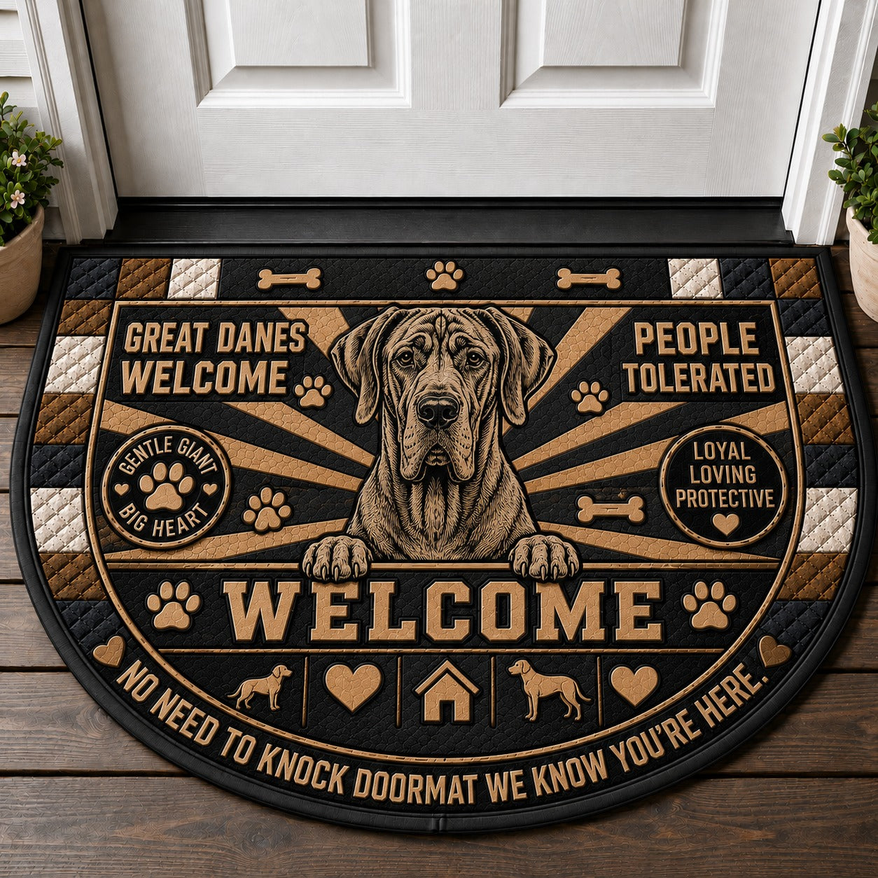 American Bully Welcome Mat – Spoiled Dog Home Decor Doormat - 5to9vibe