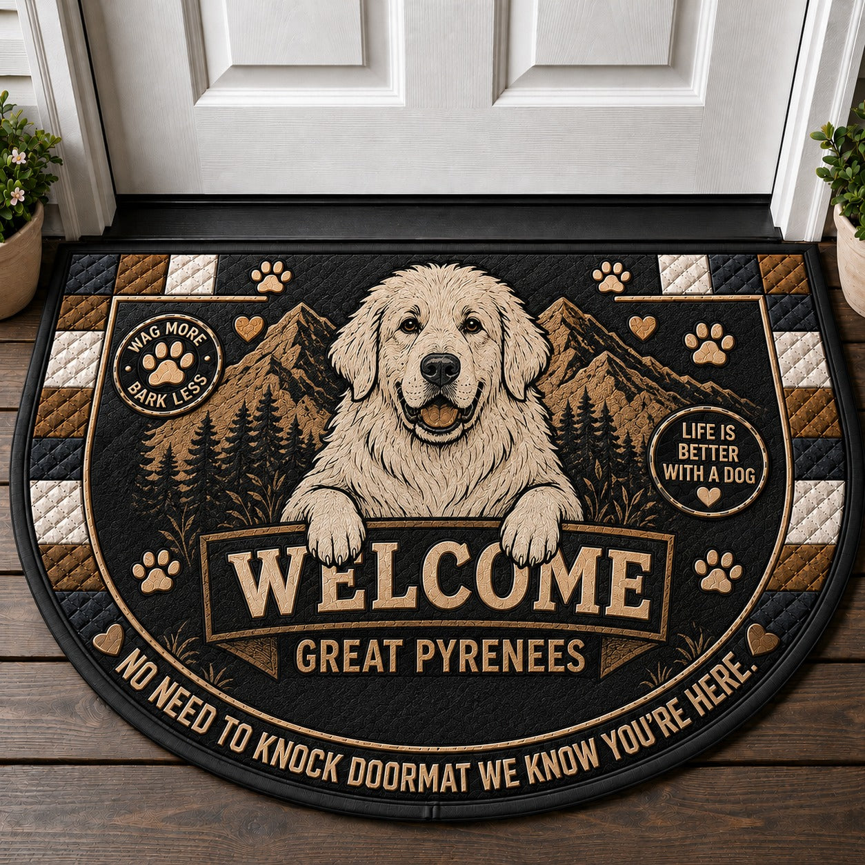 Alaskan Malamute Welcome Mat – Friendly Loyal Dog Breed Doormat - 5to9vibe
