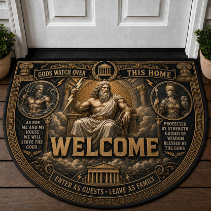 Roman Legion Welcome Mat – "Strength & Honor" Spartan Gladiator Doormat - 5to9vibe
