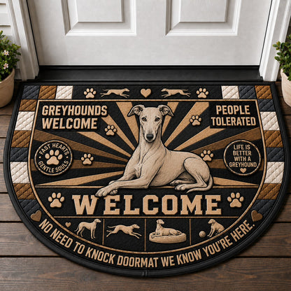 Boxer Welcome Mat – "A Boxer Lives Here" Funny Dog Breed Doormat - 5to9vibe
