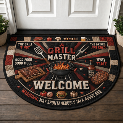 Love At First Bite Pizza Doormat - Homemade Pizzeria Kitchen Welcome Mat - 5to9vibe