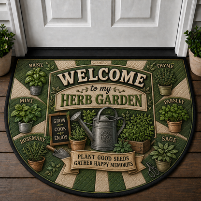 Let It Grow Wildflowers Welcome Mat - Floral Botanical Garden Doormat - 5to9vibe