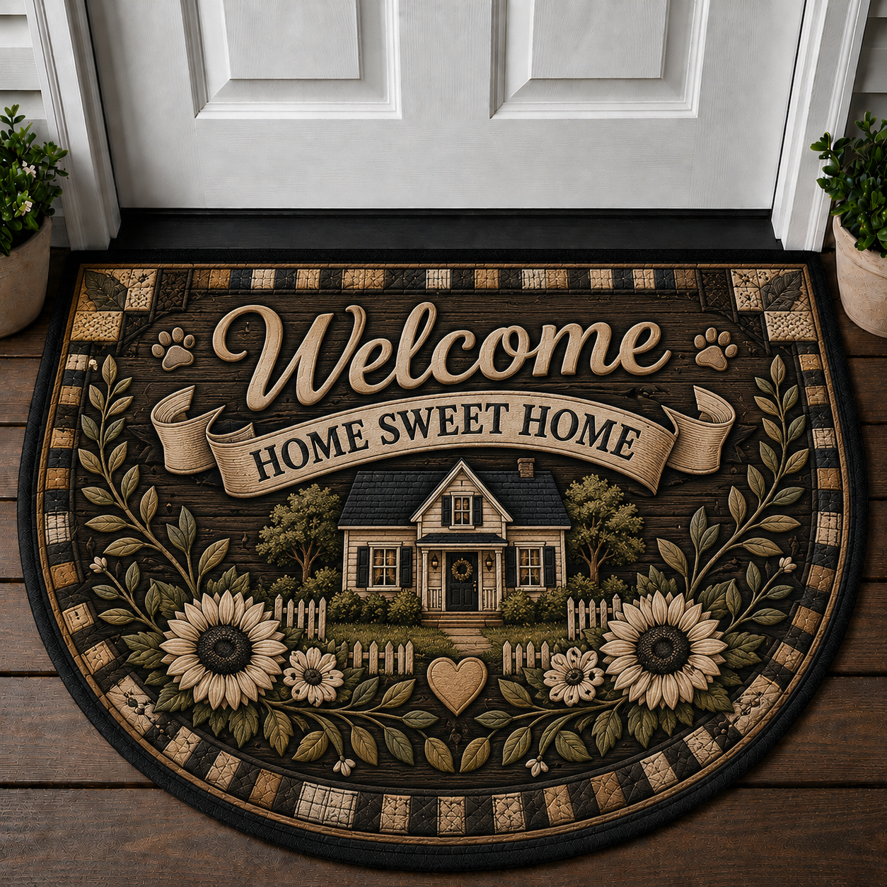 Mom Welcome Mat - Best Mom Ever Chaos Coordinator Floral Doormat - 5to9vibe
