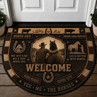 Rodeo Welcome Mat – "Not My First Rodeo" Cowboy Bull Riding Outdoor Doormat - 5to9vibe