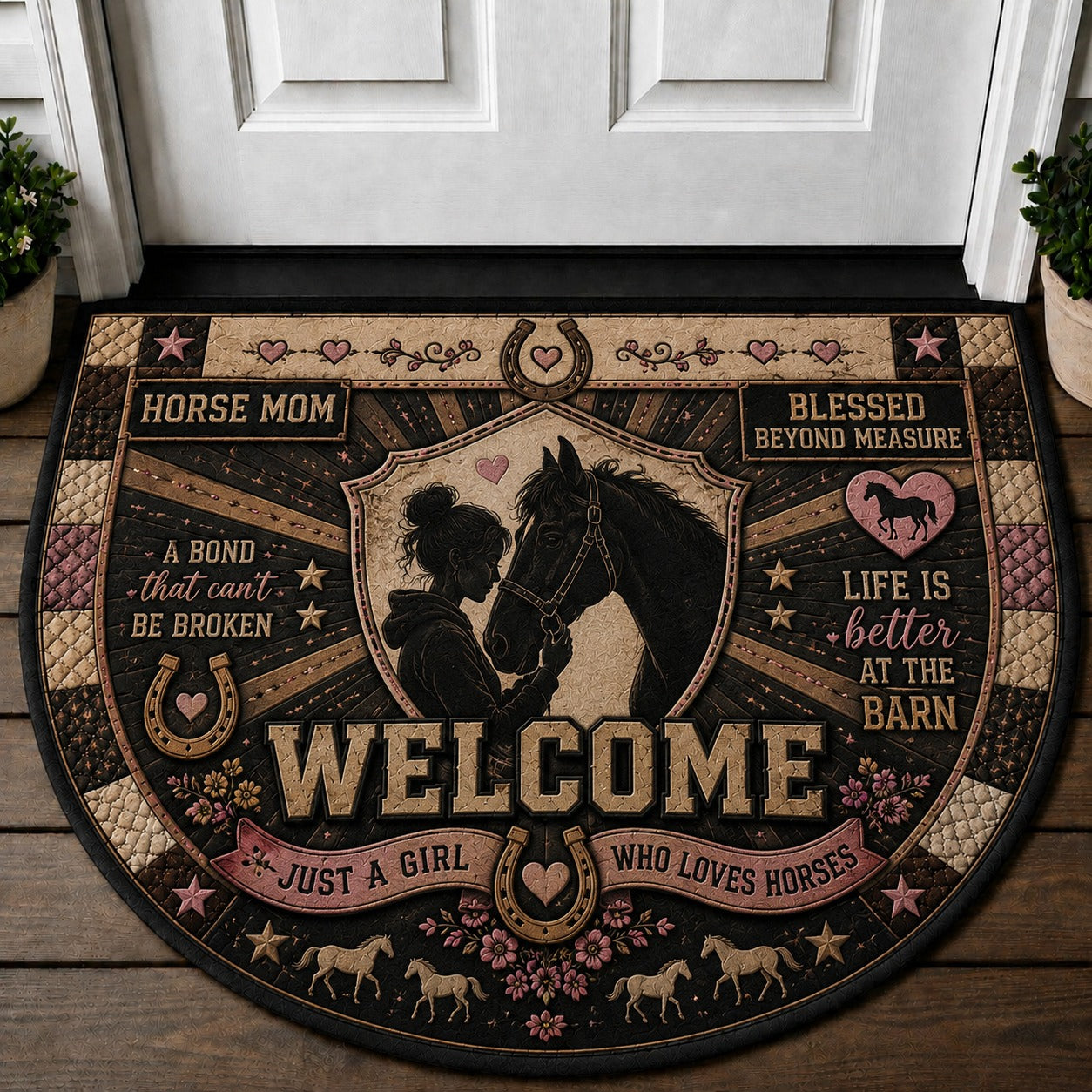 Cattle Ranch Welcome Mat – "Ranch Life" Western Country Living Doormat - 5to9vibe