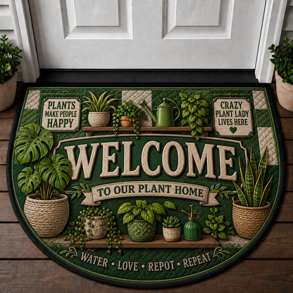 Welcome To Our Vegetable Garden Doormat - Farm Fresh Locally Grown Welcome Mat - 5to9vibe