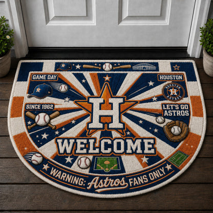 Baseball All Teams Custom Quilted Print Premium Welcome Mat – Personalized Baseball Doormat