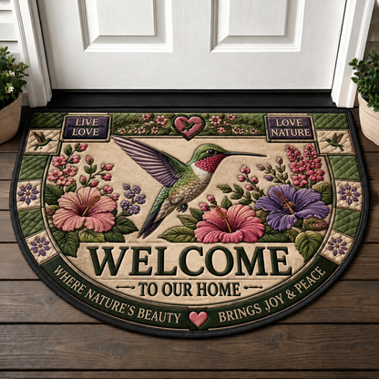 Owl Welcome Mat - Night Forest Nature Neck of the Woods Doormat - 5to9vibe