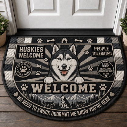Basset Hound Welcome Mat – Spoiled Dog Lives Here Pet Doormat - 5to9vibe