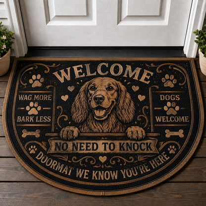 Boxer Welcome Mat – "A Boxer Lives Here" Funny Dog Breed Doormat - 5to9vibe