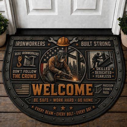 Miner Welcome Mat – "Miner Strong" Coal Mining Professional Home Decor - 5to9vibe