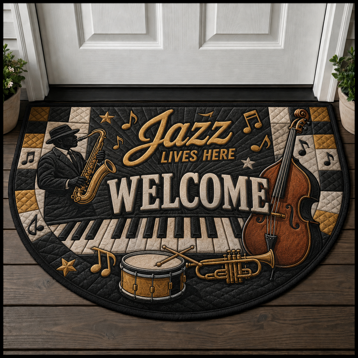 Band Members Welcome Mat - Rock Band & Roadies Only Outdoor Doormat - 5to9vibe