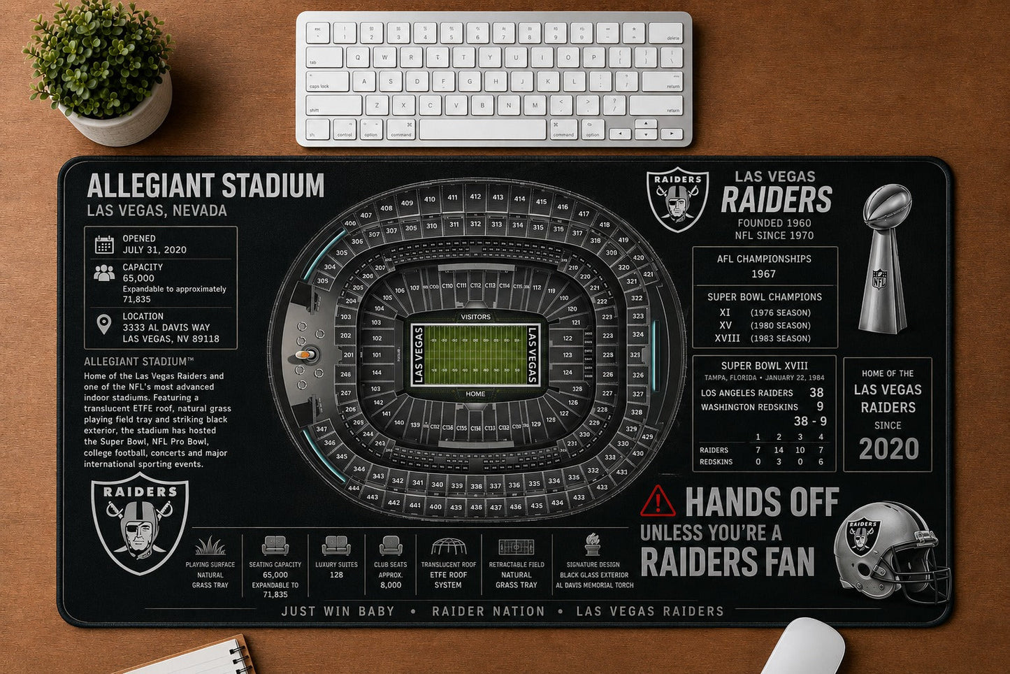 All Football Stadium Schematic Desk Mat Mouse Pad Plus Size Trending - 5to9vibe