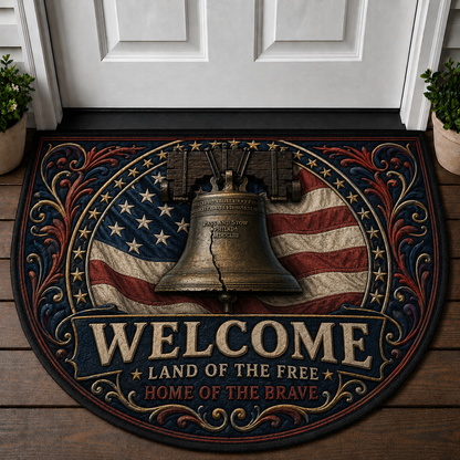 American Heritage Welcome Mat - Patriotic Legacy Proud USA Doormat - 5to9vibe