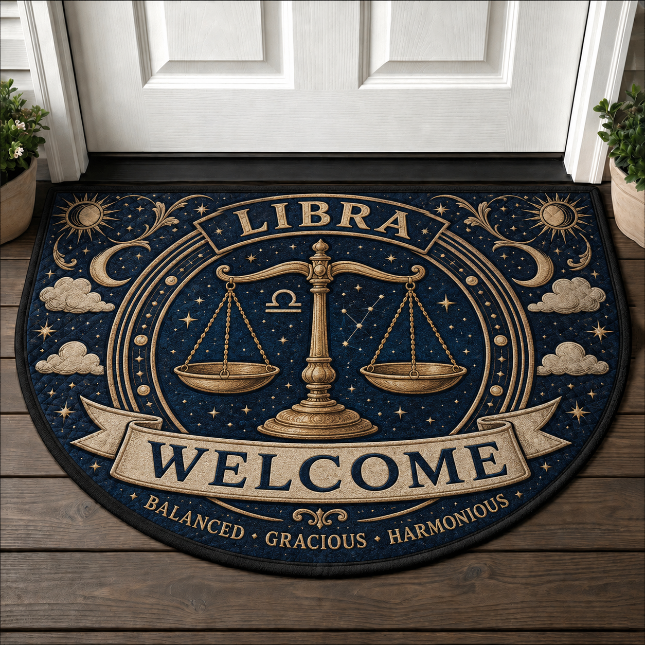 Pisces Zodiac Welcome Mat - Fish Astrology Intuitive Dreamer Doormat - 5to9vibe