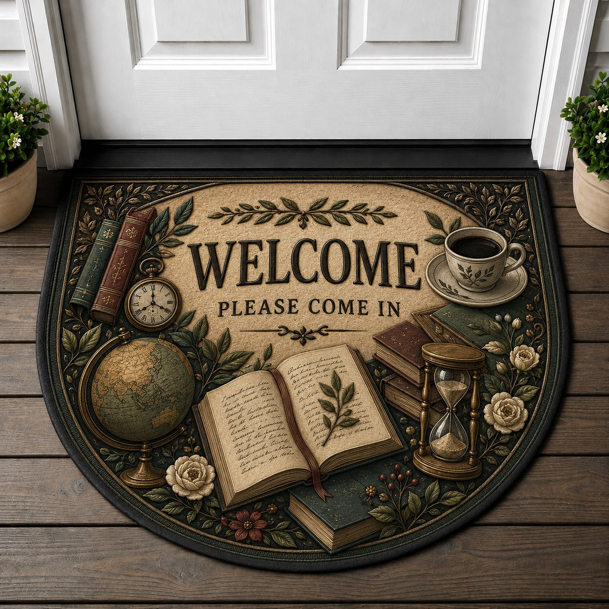 Welcome Make Yourself At Home Doormat - Industrial Classic Rustic Welcome Mat - 5to9vibe