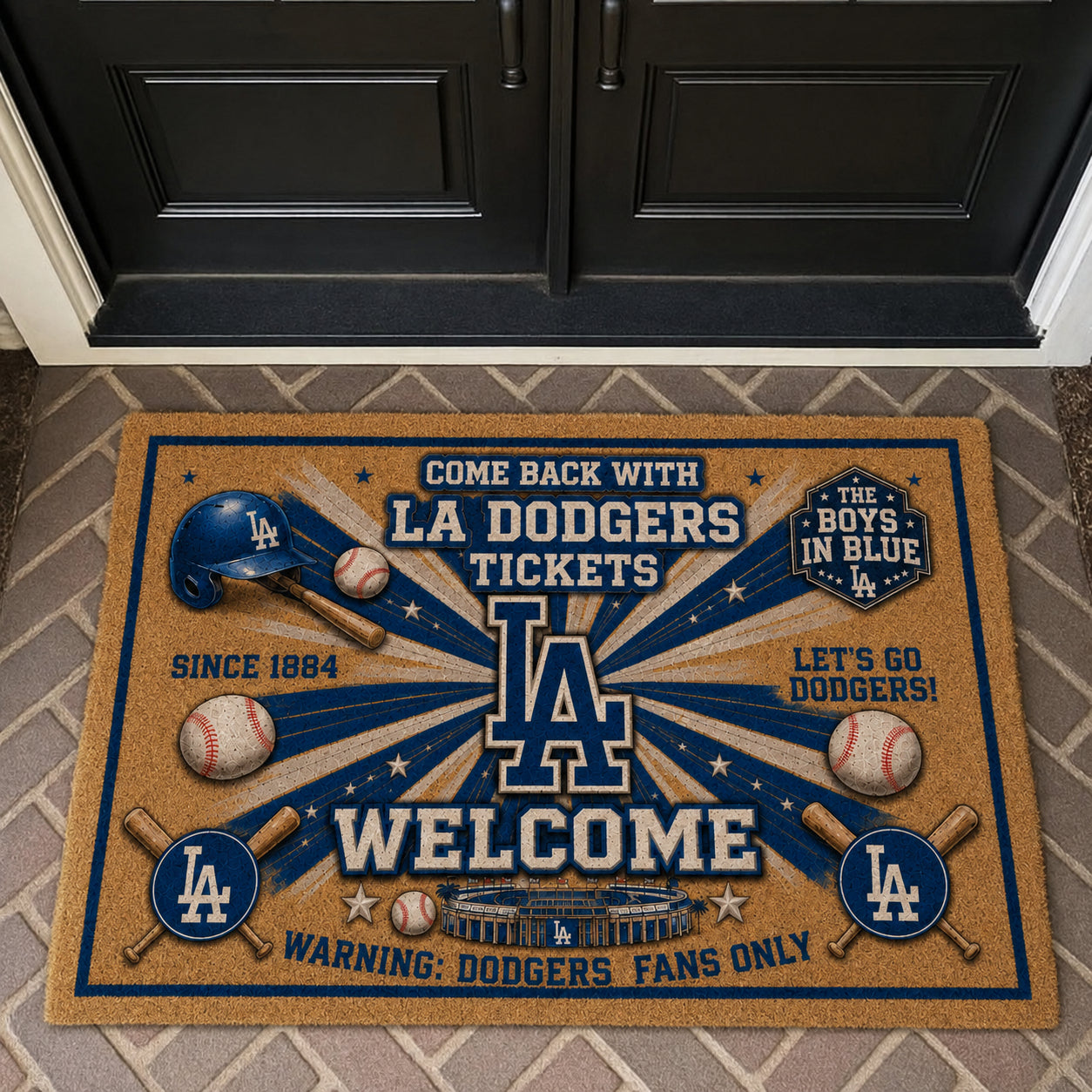 Baseball All Teams Coir Doormat Print Premium Welcome Mat – Personalized Baseball Coir Doormat