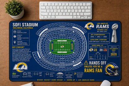 All Football Stadium Schematic Desk Mat Mouse Pad Plus Size Trending - 5to9vibe