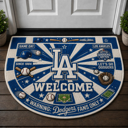 Baseball All Teams Custom Quilted Print Premium Welcome Mat – Personalized Baseball Doormat
