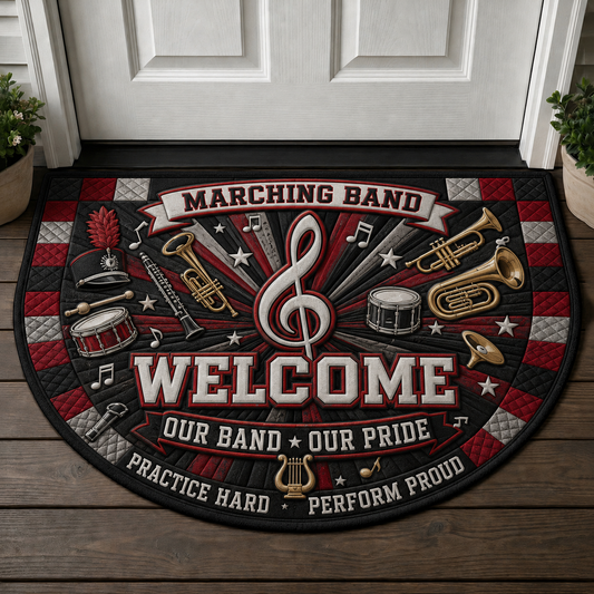 Marching Band Welcome Mat - School Band Pride Musician Doormat - 5to9vibe