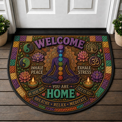 Botanical Greenery Welcome Mat - Tropical Monstera & Fern Leaf Doormat - 5to9vibe
