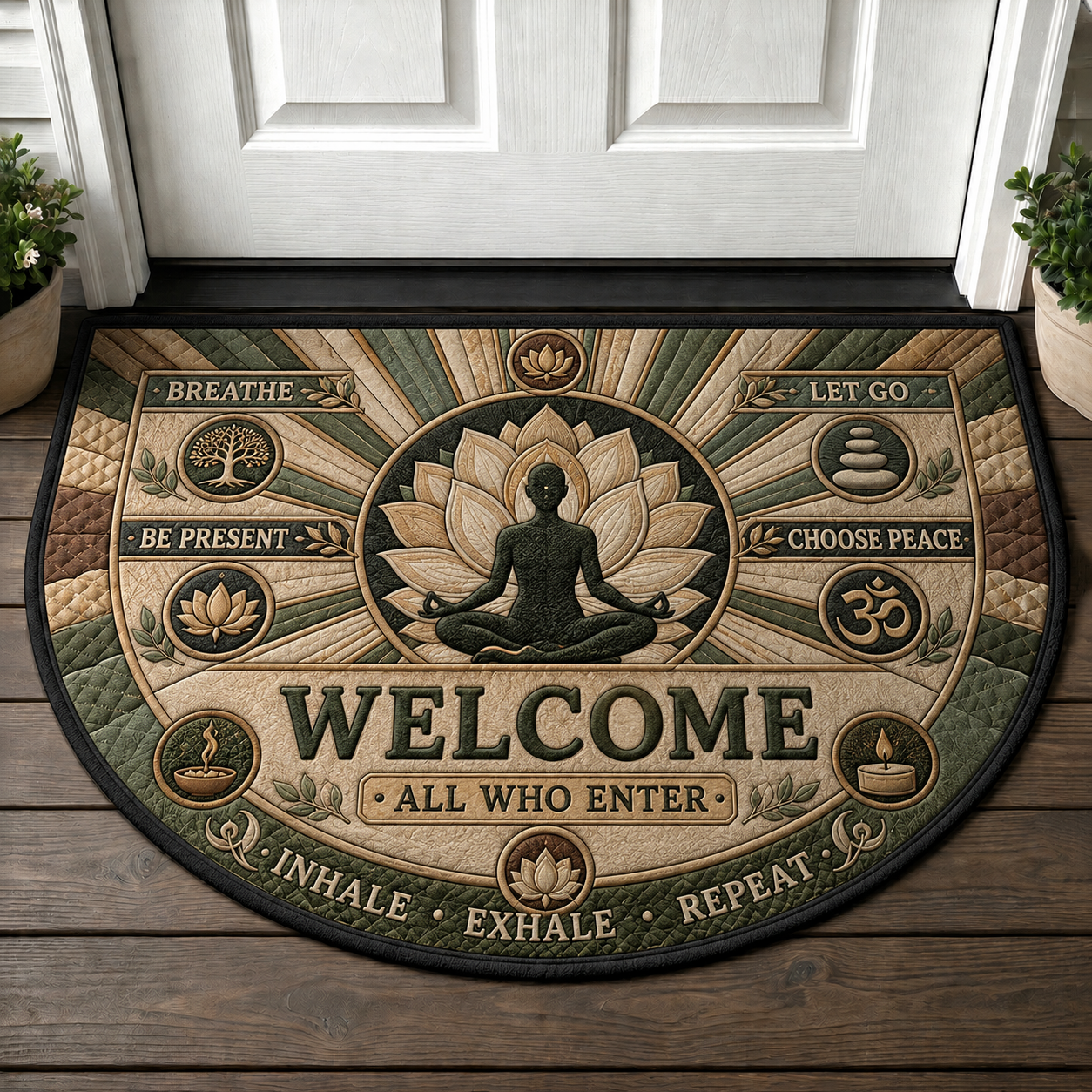 Welcome To Our Mid Century Modern Home Doormat - Retro Vintage Welcome Mat - 5to9vibe