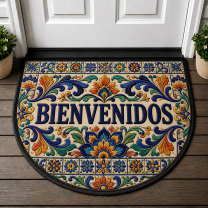Botanical Greenery Welcome Mat - Tropical Monstera & Fern Leaf Doormat - 5to9vibe