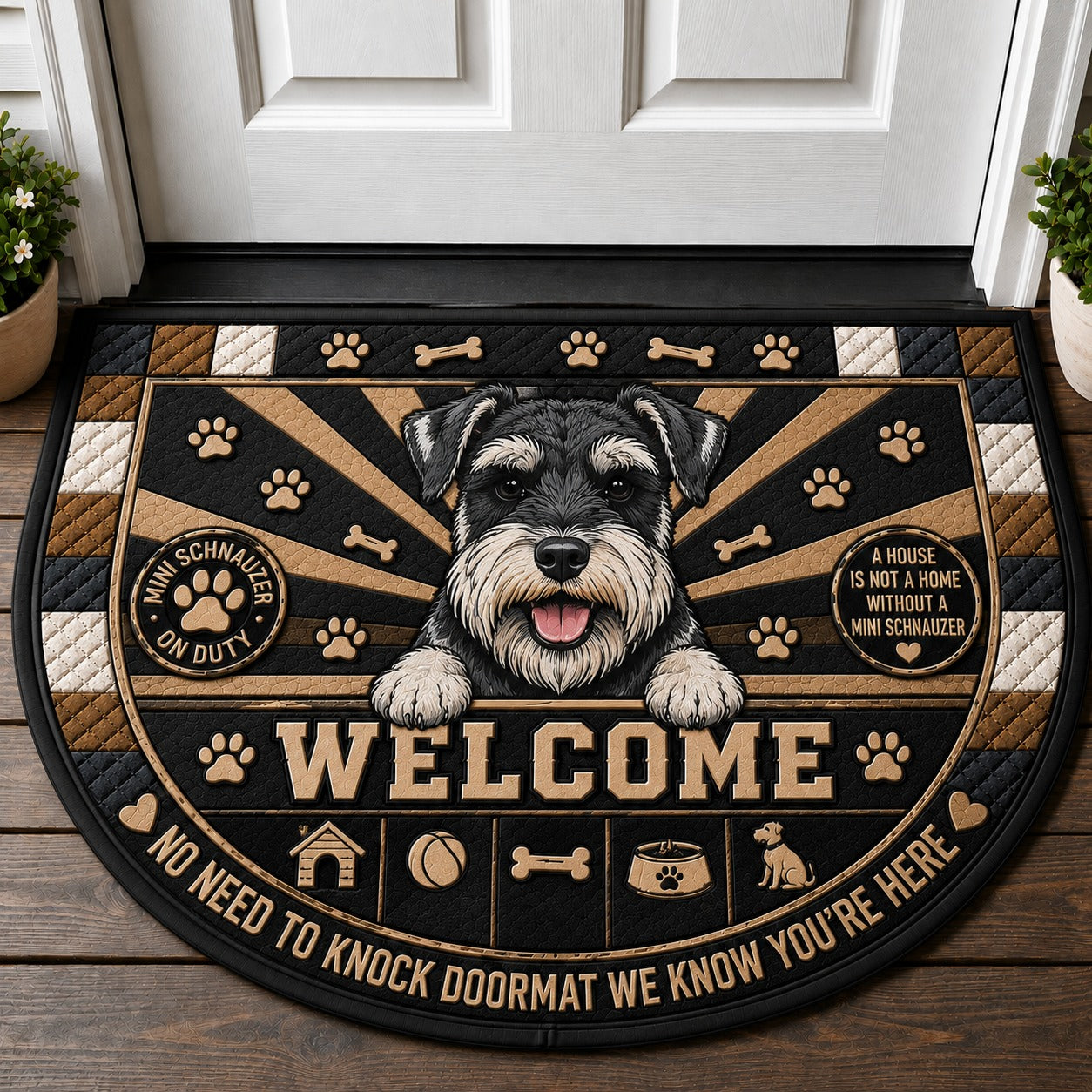 Jack Russell Terrier Welcome Mat – "No Need To Knock" Dog Lover Doormat - 5to9vibe