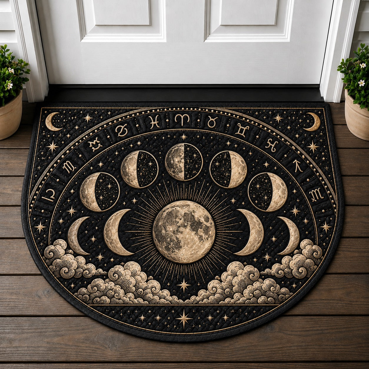 Welcome To Our Home Doormat - Sun & Moon Celestial Welcome Mat - 5to9vibe