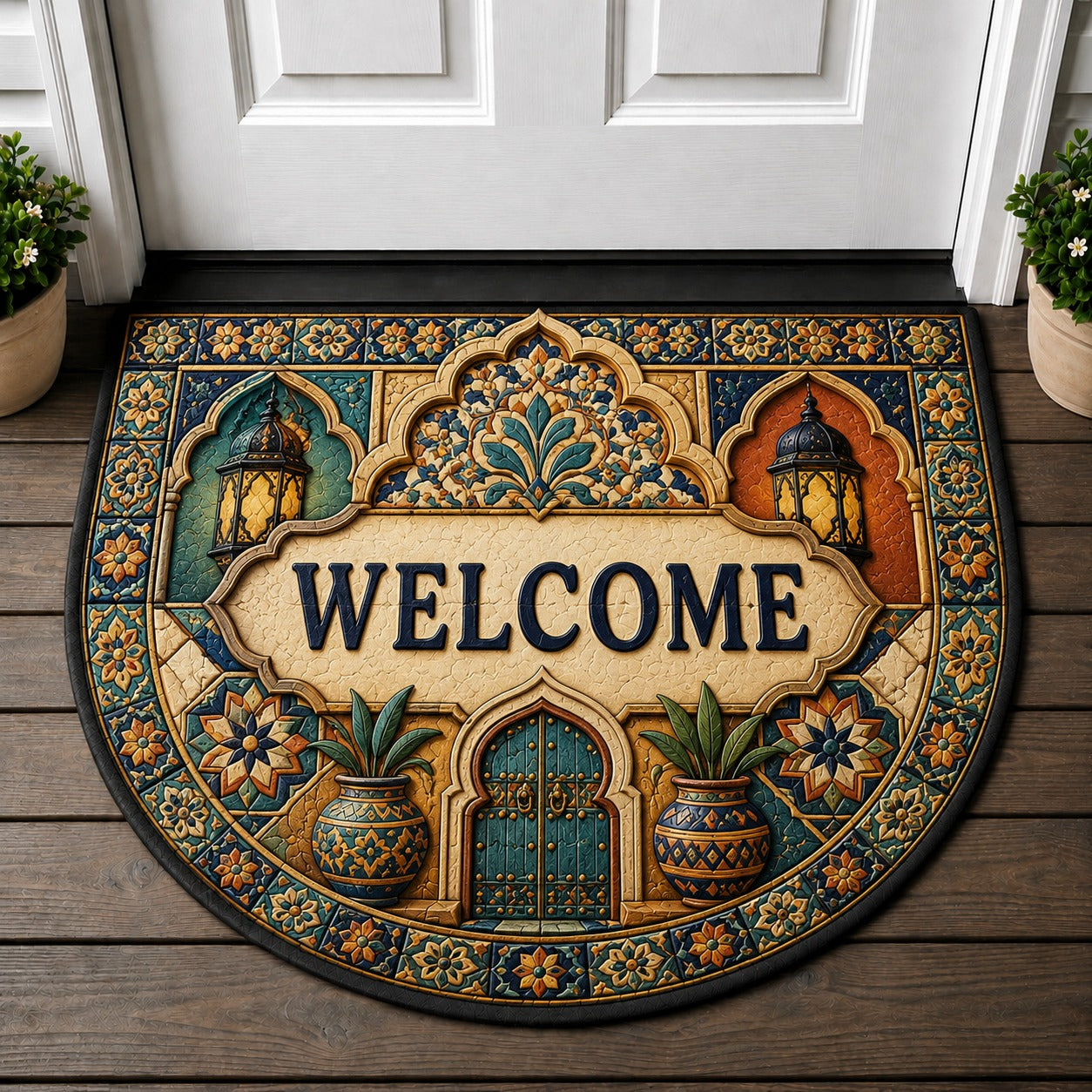Welcome To Our Home Doormat - Pagan Decor Sunflower Bluebird Floral Welcome Mat - 5to9vibe