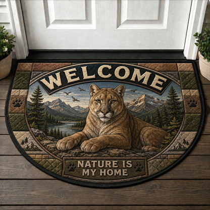 Cardinal Welcome Mat – Red Bird Floral Nature Outdoor Doormat - 5to9vibe