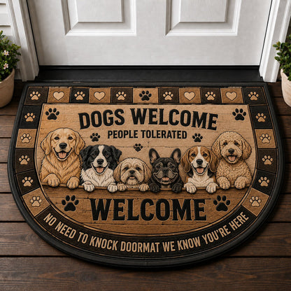 Doberman Welcome Mat – "Protector Loyal Friend" Dog Breed Doormat - 5to9vibe